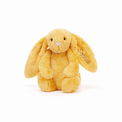 Jellycat Bashful Sunshine Bunny Medium USA | 12350KHRV